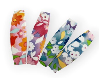 Handmade Floral Hair Clip Barrette: Vintage Cotton Accessory