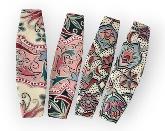 Rococo Fabric Barrette: Handmade Vintage Cotton Hair Clip