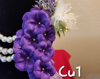 African Violet Corsage (Inspired & Curved!)