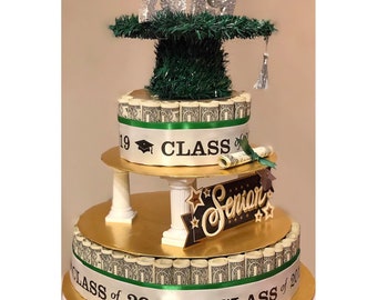 Money Cakes Etsy - graduation money cake graduation gift for high school and college graduates class of 2019