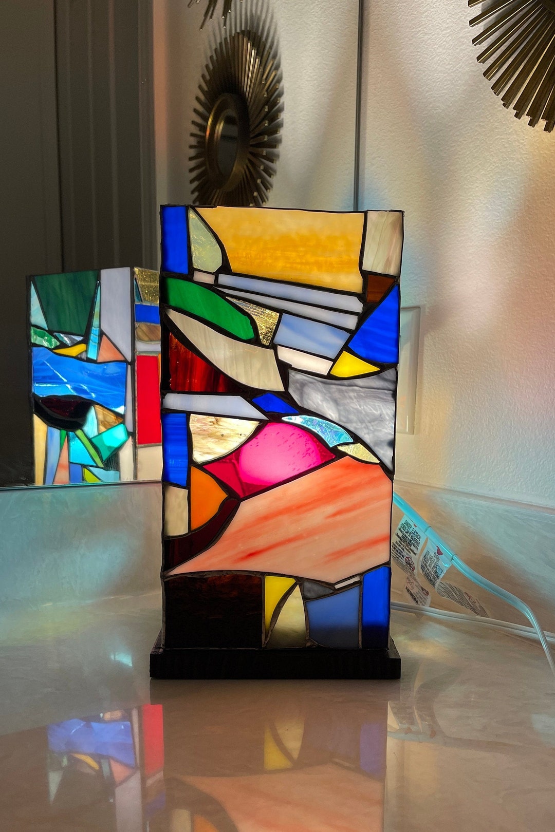 12x7x7 Hand Crafted Abstract Multi-colored - Etsy