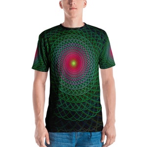 Trippy T-Shirt / Männer Psychedelisches Shirt / psychedelische Kleidung / Rave / Psytrance / EDM Bekleidung / Psychedelisch