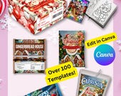 Holiday Treat Box Templates: Editable Letter to Santa (Digital Download)