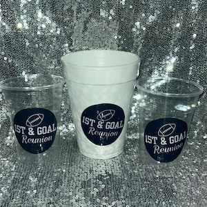 12 Custom Plastic Party Cups dozen Personalized Party Cups Personalized cups Birthday cups graduation