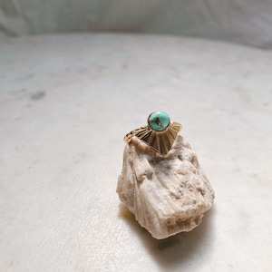 Pakal Solitaire Ring Turquoise