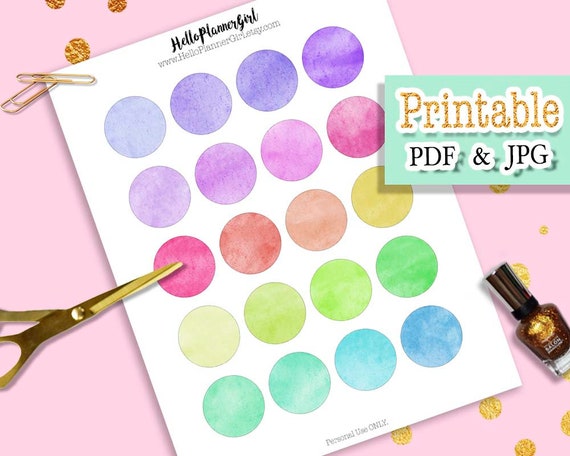 printable circle sticker paper