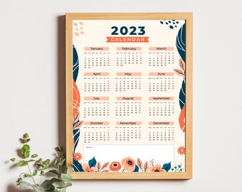 2023 Year Calendar  |  Instant Digital Download