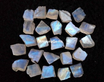 10 AAA+ Regenbogen Mondstein Edelsteine, lose Steine (12-15 MM)