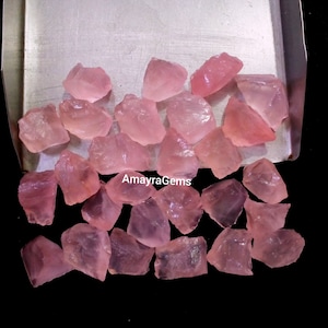 10 Pieces Raw Rose Quartz 8-10 MM,Natural Raw Gemstone,Pink Raw Rose Quartz,Rose Quartz Rough Loose Gemstone