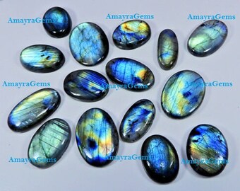 36x56x7.5 mm Code MW5564 Supreme Natural A-One Quality Multi Labradorite Oval Cabochon Gemstone For Making A Beautiful Pendant