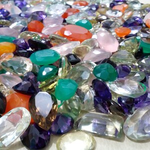 Natural Mixed Loose Gemstones, Mixed Gem Stone, Multi Color Stone, Mix Shape Stones, Faceted Stone Natural Gemstone Birthstone Jewelry Stone image 5