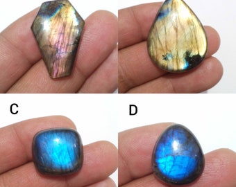 Natural Multi Fire Labradorite Mix Shape Cabochon, With Wholesale Price Loose Gemstone For Jewelry Making