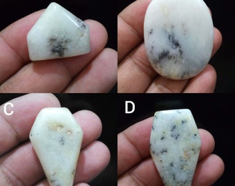 Natural Dendrite Opal Mix Shape Cabochon, Loose Gemstone For Making Pendant and Jewelry