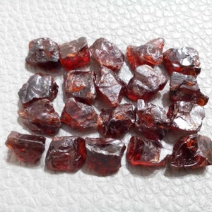 25 Piece Natural Red Garnet Raw,Size 10-12 MM Garnet Gemstone Rough,Raw Red Garnet,Healing Crystal Garnet Rough,Untreated Red Garnet Rough