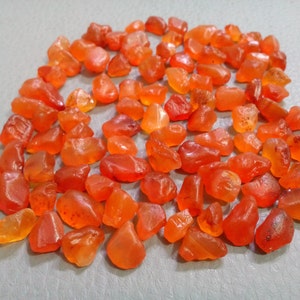 10 Pieces Raw Carnelian Stone 12-15 MM Raw, Fabulous Gemstone Rough Natural Carnelian Gemstone, Healing Crystal Orange Carnelian Raw Stone