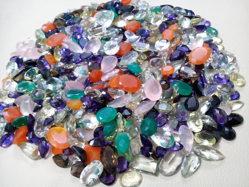 Natural Mixed Loose Gemstones Mixed Gem Stone Multi Color Etsy