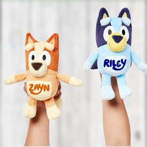 Personalized Blue Dog Plush 8” || Adorable Custom Gift for Toddler || Easter Birthday Holiday Gift