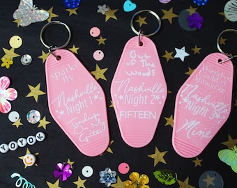 Surprise Song Keychain || Personalized Concert Date Keychain || Retro Keychain || Swiftie Gift Inspired Keychain