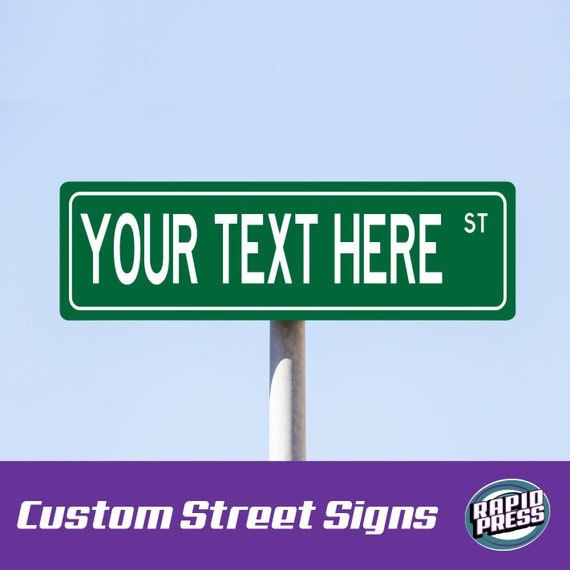 Custom Street Signs Road Sign Christmas Gift Ideas Metal Etsy Canada