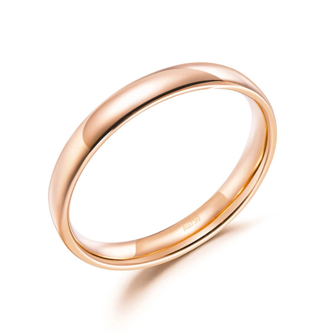 Forever Classic Plain 14K Rose Gold Plated Everyday Wear Etsy
