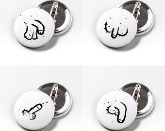 Sexy Funny Button - Etsy