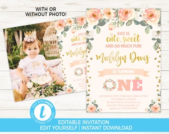 peach invitation etsy