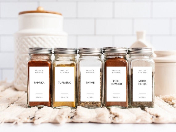 Custom Spice & Jar Labels