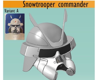 Ralph McQuarrie Snowtrooper commander helmet 'Concept A' files for 3Dprint