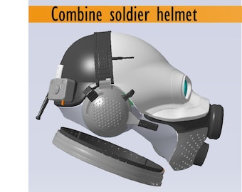 Half-Life Alyx Combine Soldier Helmet 3D Print Files