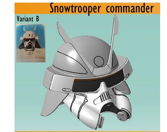 Ralph McQuarrie Snowtrooper commander helmet 'Concept B' files for 3Dprint