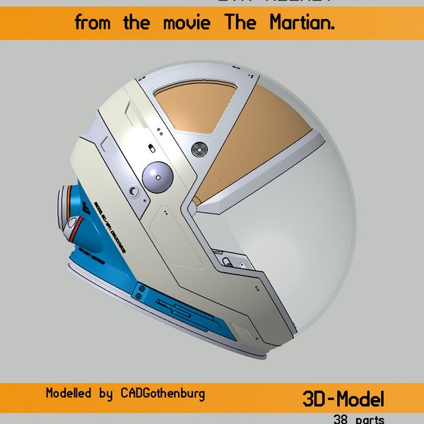 3D Modelle des EVA Helms von 'Der Marsianer'