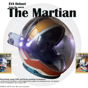 3D models of the EVA helmet from 'The Martian'