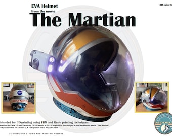 3D models of the EVA helmet from 'The Martian'
