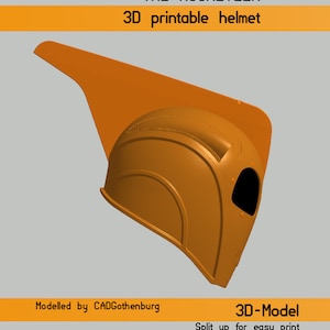 Rocketeer 3D printable helmet, including plaster molds for lens thermoforming bucks