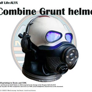 Archivos de impresión 3D del casco de soldado Combine Alyx de Half-Life