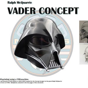 Concept du casque Ralph McQuarrie Vader