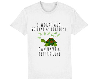 Tortoise Mum/Dad Organic Cotton T-Shirt, Funny Pet Owner Gift