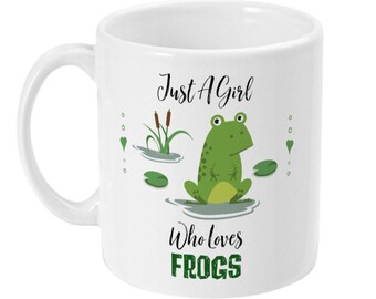 Frog Lover Ceramic Mug, Funny Frog Gift