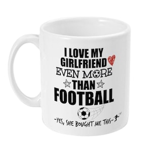 Boyfriend Football Gift, Boyfriend Football Mug, Funny Football Gifts for Boyfriend, Him, Men, Boyfriend Birthday Gift, Football Lover