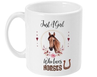 Horse Lover Coffee Mug, Ceramic Horse Gift for Her