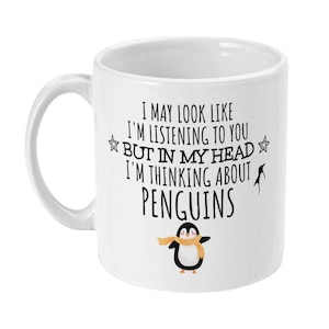 Penguin Gift, Penguin Mug, Penguin Lover Gift, Funny Penguin Gifts For Mum, Women, Her, Girls, Gifts for Penguin Lovers, Crazy Penguin Lady