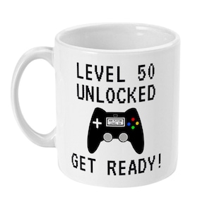 50. Geburtstagsgeschenk, 50. Geburtstagsbecher, Lustige 50er Geschenke für Gamer, Ihn, Männer, Mann, Papa, Bruder, Fünfzig, 50, Happy 50th Gaming Birthday