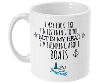 Funny Boating Mug, Gift for Boat Lover