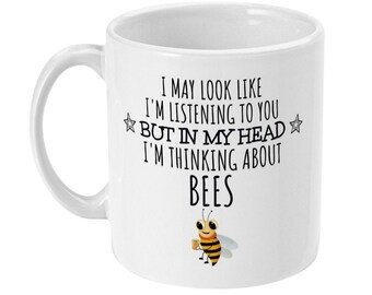 Denken an Bienen Tasse, Lustiges Imker Geschenk