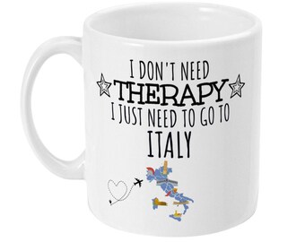 Funny Italy Coffee Mug, Travel Lover Gift