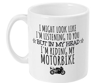 Grappige motormok, motorrijden, motorcadeau