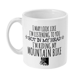 Mountain Bike Gift, Mountain Bike Mug, Bike Gifts, Gifts for Cyclists, Cycling Gifts, Cyclist Gift for Him, Cycling Gifts, Mountain Biking