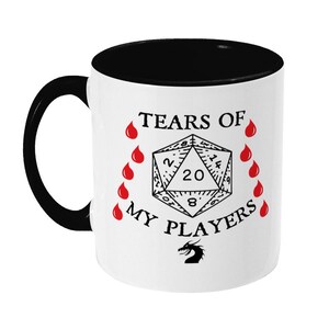 Tears Of My Players Mug, DND Gift, Funny Gifts for Dungeon Master, Dungeons and Dragons Lover, Gift for DM, Dice Coffee Mug