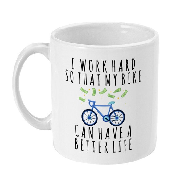 Cycling Gift, Cycling Mug, Bike Gifts, Bicycle Mug, Gifts for Cyclists, Funny Cycling Gifts, Cyclist Gift for Him, Riding My Bike Cycle Mug