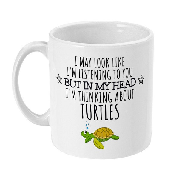 Turtle Gift, Turtle Mug, Turtle Lover Gift, Funny Pet Turtle Owner Gifts, Mum, Gifts for Turtle Lovers, Women, Her, Crazy Turtle Lady